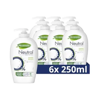 6x Neutral Vloeibare Handzeep 250 Ml