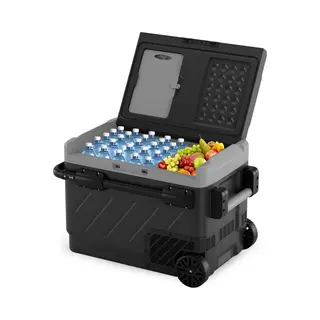 Auronic Compressor Koelbox Elektrisch 12V En 230 Volt - Camping Koelkast - Auto - Vriezen En Koelen - Coolbox - 49L - Frigobox - Grijs