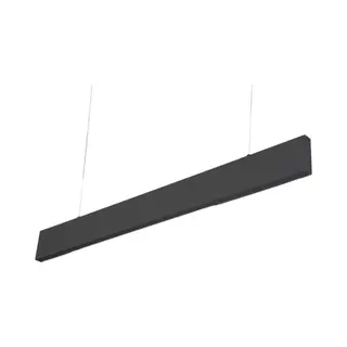 Groenovatie Led Linear Hangarmatuur - 20W - 90cm - Mat Zwart - Warm Wit