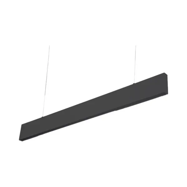 Groenovatie Led Linear Hangarmatuur - 20W - 90cm - Mat Zwart - Warm Wit thumbnail