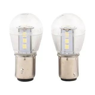 Topgear Led Autolampen 12V BA15S - Heldere Verlichting - Set Van 2