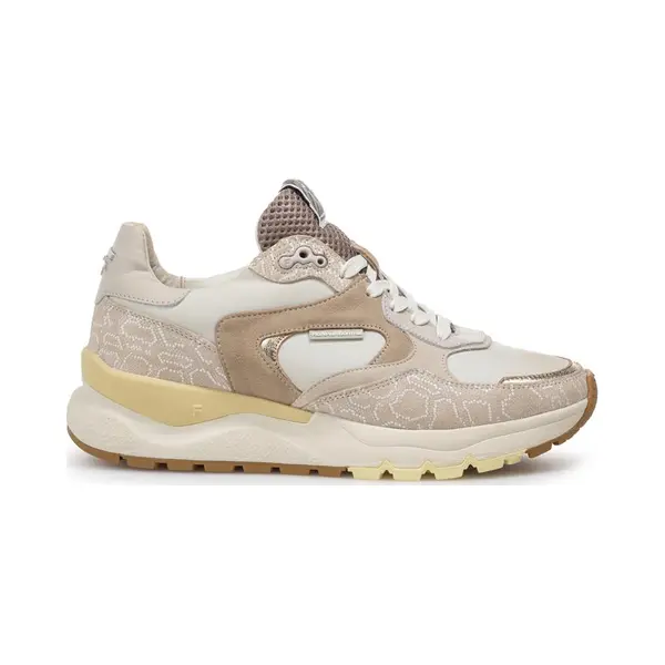Floris Van Bommel Sfw-10164 Treni Sneakers - Textiel - Dames - Beige - Maat 35 thumbnail