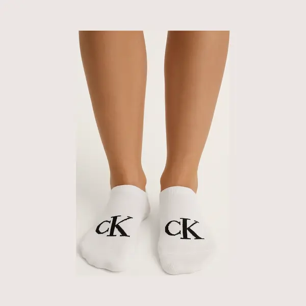 Calvin Klein 2-paar Sneakersokken - Logo Monogram - 46 - Wit thumbnail
