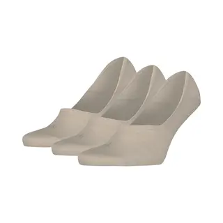 Calvin Klein - Footies Heren - Mid Cut - 3 Paar Ck Sokken - Beige - Maat 39/42