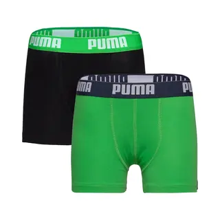 Puma Boxershorts Jungen Kinder Unterhose Unterwäsche 4 Er Pack, Farbe, Green/Black, Bekleidung, 176