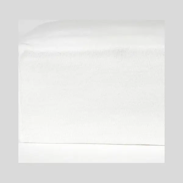 Home Bedding- Molton Hoeslaken Voor Matras Tweepersoons-Lits-Jumeaux- 180x200 Cm Rondom Elastiek+30 Cm Hoekhoogte-Wit thumbnail