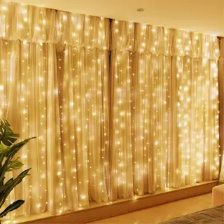 Giftmas Led Lichtgordijn – Inclusief Afstandsbediening - 300 Led's – 3x3m - Kerstversiering - Lichtgordijn