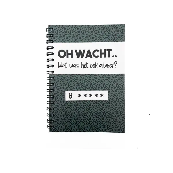 Hippekaartjeswinkel.nl Wachtwoordenboek - Notitieboek Voor Wachtwoorden - Ruimte Voor 200 Wachtwoorden - Tip - Cadeau thumbnail