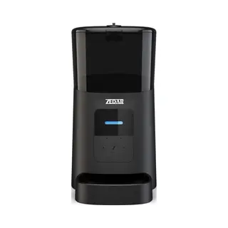 Zedar Futterautomat Katze - Edelstahl Napf - 6 Liter - Mit App Steuerung - Automatischer Futterspender Für Trockenfutter - Design Für Katzen & Hunde -
