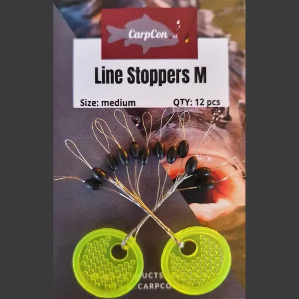 CarpCon Line Stoppers Medium - Stoppertjes Voor Dobber Lijn - 12 Stuks thumbnail