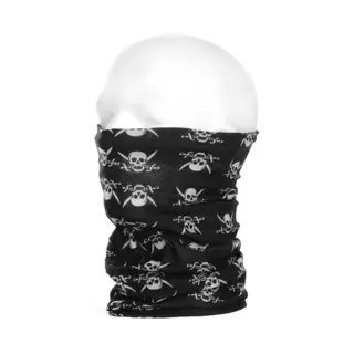 Morf Sjaal Zwart Met Schedelprint Voor Motorrijders - Hals Mond Neus Bandana / Doek - Anti Stof Wrap Voor Gezicht