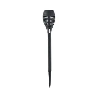 Grundig Solar Tuinlamp Fakkels/toortsen - Met Vlam Effect - Zwart - 48 Cm - Op Steker - Tuinverlichting - Tuinlampen - Op Zonne-energie