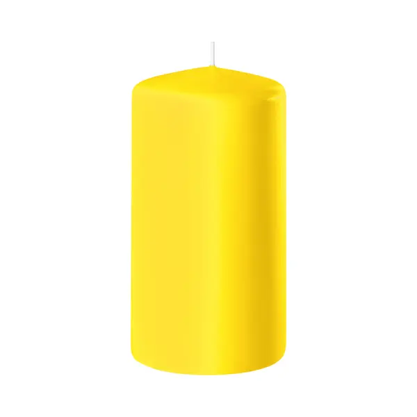 Enlightening Candles Cilinderkaars/stompkaars - Geel - D6 X H10 Cm - 36 Branduren - Dikke Kaarsen - Voor Kandelaar Of Plateau thumbnail