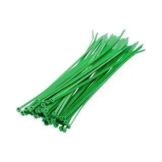 100x Stuks Kabelbinder / Kabelbinders Nylon Groen 20 X 0, 36 Cm - Bundelbanden - Tiewraps / Tie Ribs / Tie Rips