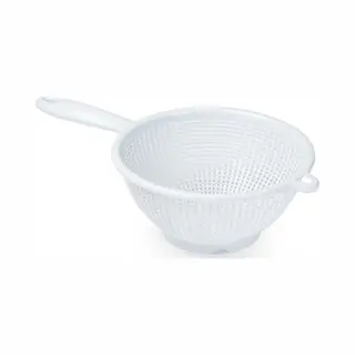 PlasticForte Vergiet Met Handvat - Wit - 24 Cm - Keukenvergiet - Plastic
