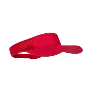 Zonneklep Pet/Sunvisor - Rood - Voor Volwassenen - Katoenen Verstelbare Zonnekleppen - Dames/heren
