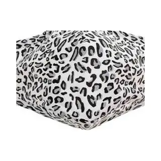 1x Beschermende Mondkapjes Wit Met Panterprint - Gezichtmaskers - Mondmaskers/mondkapjes