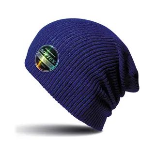 Result Warme Gebreide Beanie Wintermuts In Het Kobalt Blauw Voor Volwassenen - Damesmutsen / Herenmutsen - 100% Polyacryl