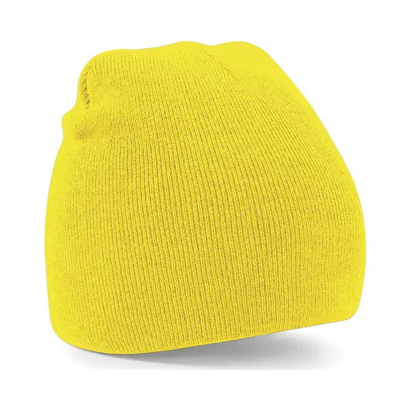 Beechfield Warme Gebreide Beanie Wintermuts In Het Geel Voor Volwassenen - Damesmutsen / Herenmutsen - 100% Polyacryl - Basic Line thumbnail