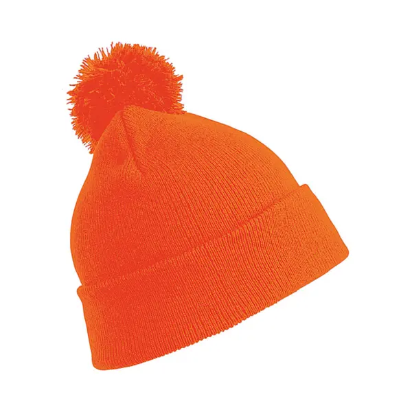 Result Wintermuts - Oranje - Voor Kinderen - Muts Met Pom - Acryl thumbnail