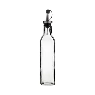 Cosy&Trendy Cosy & Trendy Olie En Azijn Flessen - Glas - 300 Ml - Schenktuit - Afsluitbare Dop