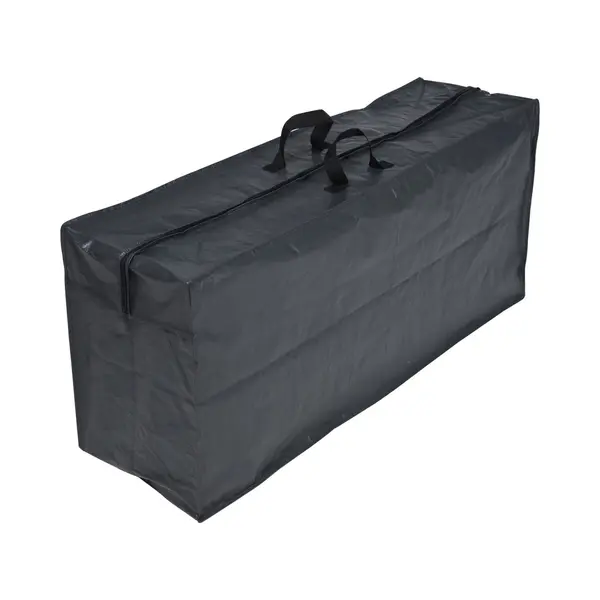Tuinkussens Opbergtas/hoes Met Rits - Grijs - 128 X 57 X 37 Cm - Tuinstoelkussens Opbergen thumbnail