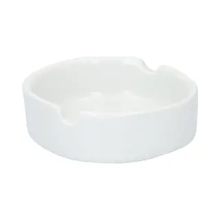 Bookwill Ronde Asbak Keramiek 8 Cm Wit - Compact - Praktisch - Tafelaccessoire