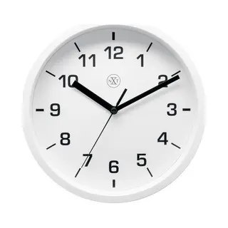 Wandklok - Wit - D20 Cm - Kunststof - Stijlvolle Analoge Klok - Woondecoratie/accessoires - Kantoorbenodigdheden - Klokken - Muurklok