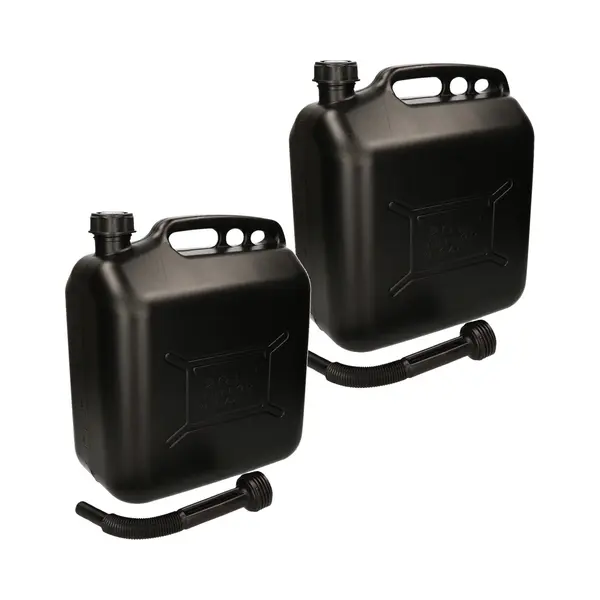 All Ride Jerrycan - 2x Stuks - 20 Liter - Brandstof - Met Schenktuit - Voor Water En Benzine thumbnail