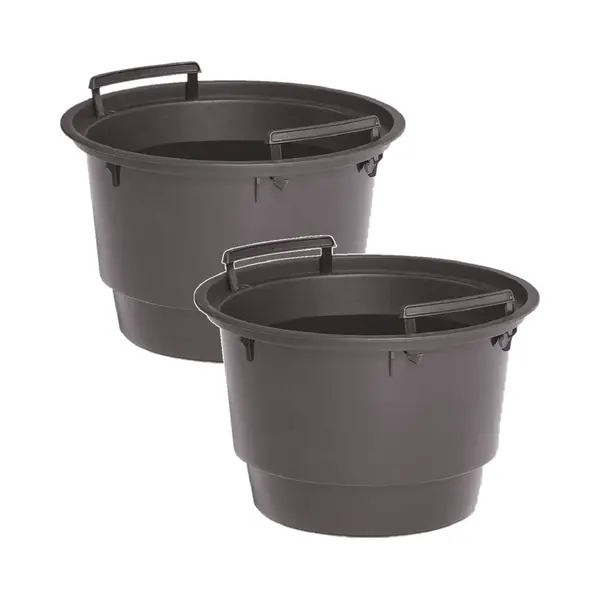 Prosperplast Kunststof Binnenpot - 2x - 11 Liter - 32, 5 X 20, 5 Cm - Inzetbak Voor Bloempotten/plantenpotten thumbnail