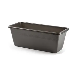 Plasticforte Plantenbak - Antraciet Grijs - Rechthoek - 40 X 18 X 15 Cm - Bloembakken - Voor Binnen/buiten
