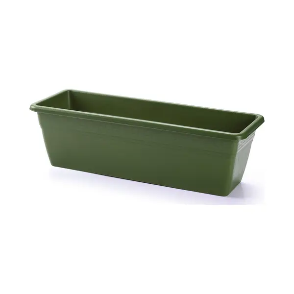 PlasticForte Plantenbak - Groen - Rechthoekig - 50 X 17 X 15 Cm - Bloembakken Voor Binnen/buiten thumbnail