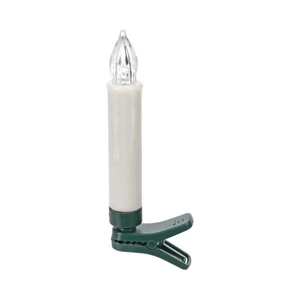 Christmas Lights Draadloze Kaarsen Lampen - Op Clip - Warm Wit - 10x Lampjes - Met Afstandsbediening - Kerstverlichting thumbnail