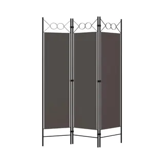3-tlg. Raumteiler Anthrazit 120 X 180 Cm Vidaxl