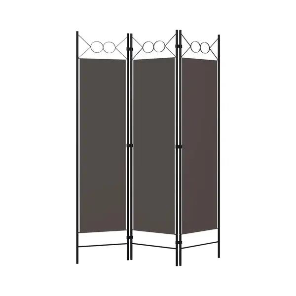 3-panel Room Divider Anthracite 120x180 Cm Vidaxl thumbnail