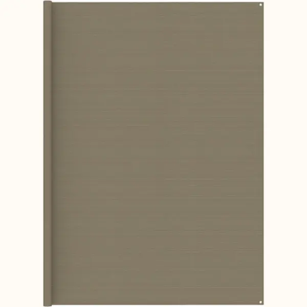 VidaXL Outdoor Camping Rug - High-Density Polyethylene Groundsheet, Taupe 250x250 Cm With Corner Eyelets thumbnail