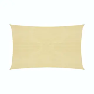 Sunshade Sail 160 G/m² Beige 3x6 M Hdpe Vidaxl