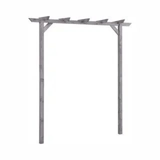 VidaXL - Pergola - 200x40x205 - Cm - Geïmpregneerd - Grenenhout - Grijs