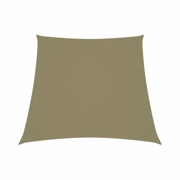VidaXL Sonnensegel Oxford-Gewebe Trapezförmig 2/4x3 M Beige thumbnail