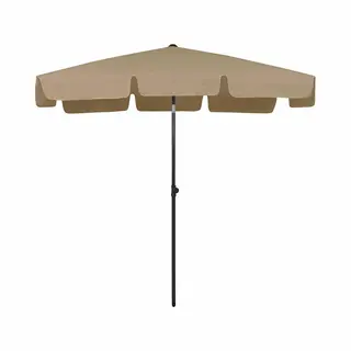 Beach Parasol Taupe 200x125 Cm Vidaxl