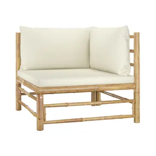VidaXL 313145 tuinbank Bamboo, Polyester