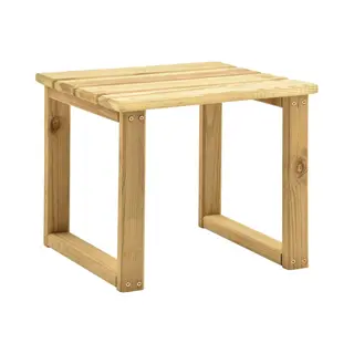 VidaXL Bijzettafel Voor Ligbed 30x30x26 Cm Geïmpregneerd Grenenhout