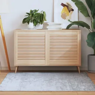 Vidaxl Schranktüren Lamellen-design 2 Stk. 61, 5x59, 4 Cm Massivholz