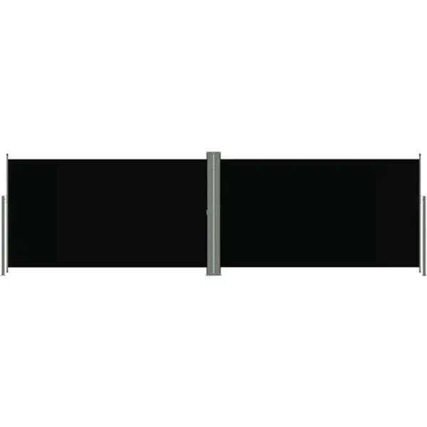 Seitenmarkise Ausziehbar Schwarz 180x600 Cm - Vidaxl thumbnail