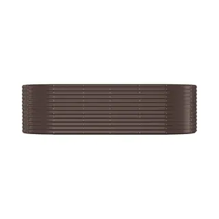 VidaXL Plantenbak 249x100x68 Cm Gegalvaniseerd Staal Bruin