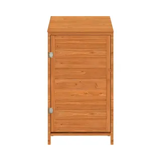 VidaXL 1.8 X 1.7ft Brown Wooden Pent Garden Shed - Size, 1.7 X 1.8ft - Wilko