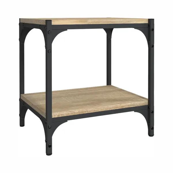 VidaXL Tv-Schrank Sonoma-Eiche 40x33x41 Cm Holzwerkstoff Und Stahl thumbnail