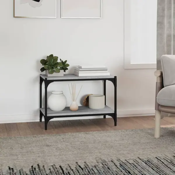 Vidaxl - Tv-schrank Grau Sonoma 60x33x41 Cm Holzwerkstoff Und Stahl thumbnail