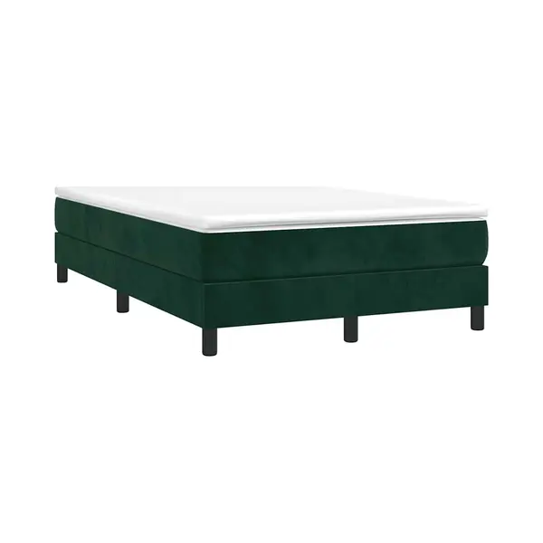 VidaXL Boxspring Bed 120x200 Cm Fluweel Donkergroen thumbnail