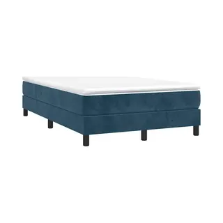 Bettgestell Ohne Matratze Dunkelblau 120x200 Cm Samt Vidaxl